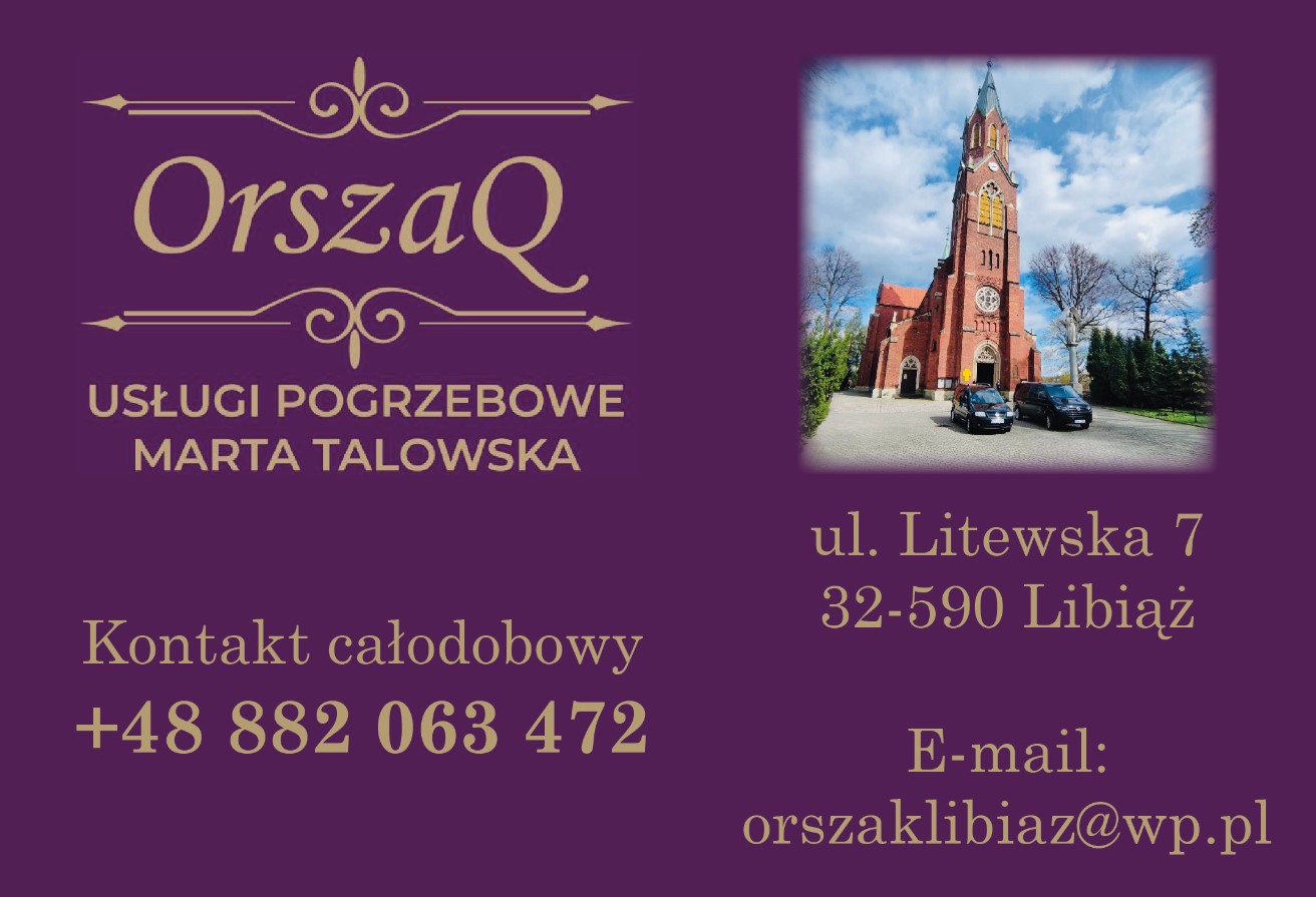 Usługi Pogrzebowe "ORSZAQ" Marta Talowska - organizacja pogrzebów CHRZANÓW organizacja pogrzebów CHRZANÓW